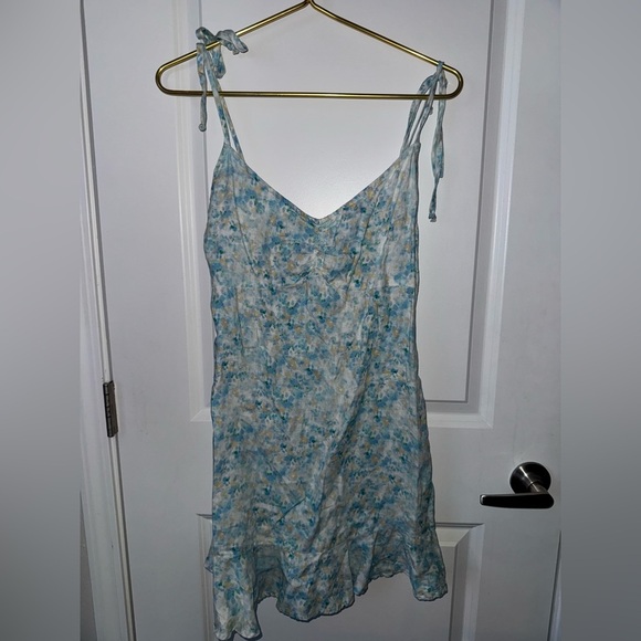 Bella Dahl Linen Smocked Floral Dress - Picture 3 of 7